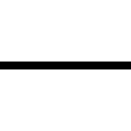 Minus horizontal straight line
